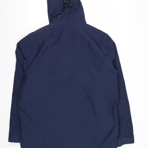 Trespass Mens Blue Waterproof Hooded Parka Jacket L