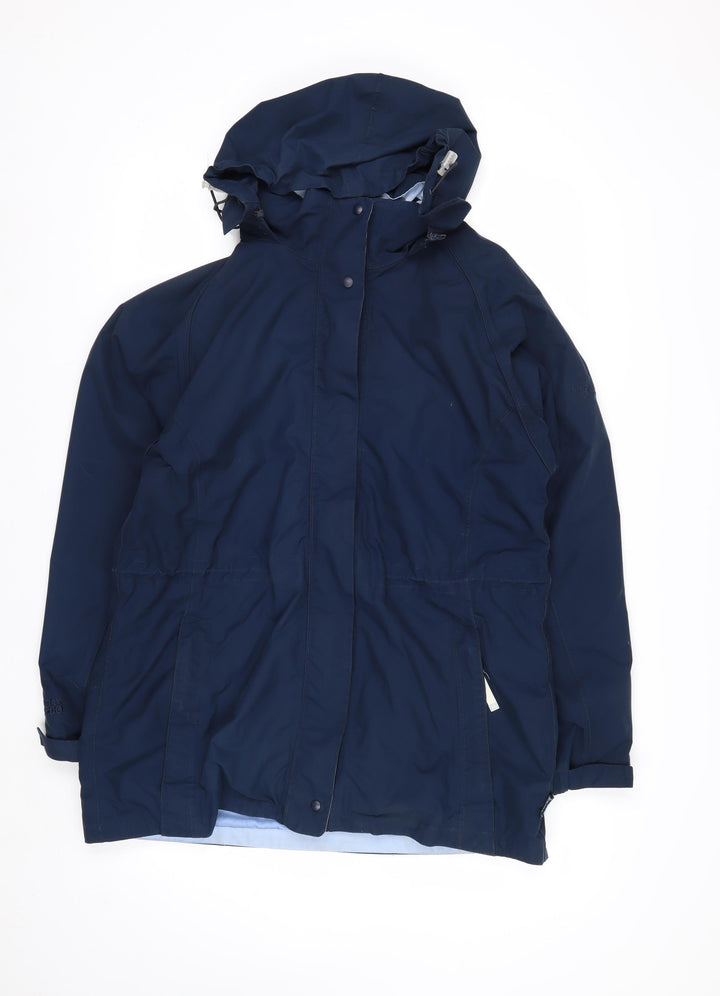 Regatta Women Blue Waterproof Hooded Parka Jacket UK 12