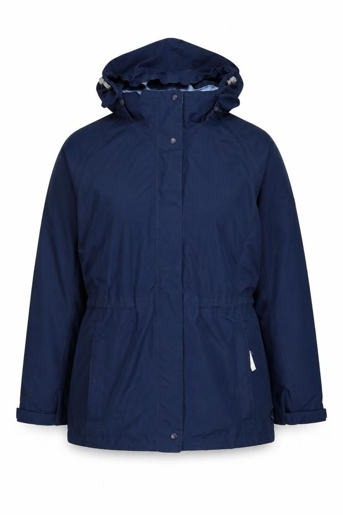 Regatta Women Blue Waterproof Hooded Parka Jacket UK 12