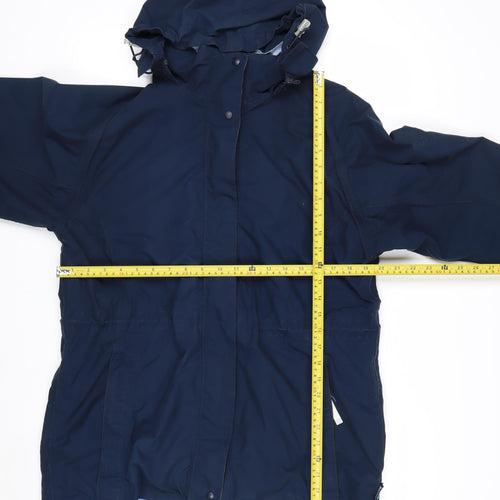 Regatta Women Blue Waterproof Hooded Parka Jacket UK 12