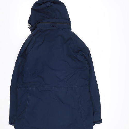 Regatta Women Blue Waterproof Hooded Parka Jacket UK 12