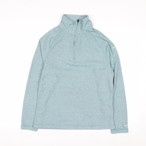 Trespass Women’s Blue 1/2 Zip Pullover Sweatshirt UK 8 XS