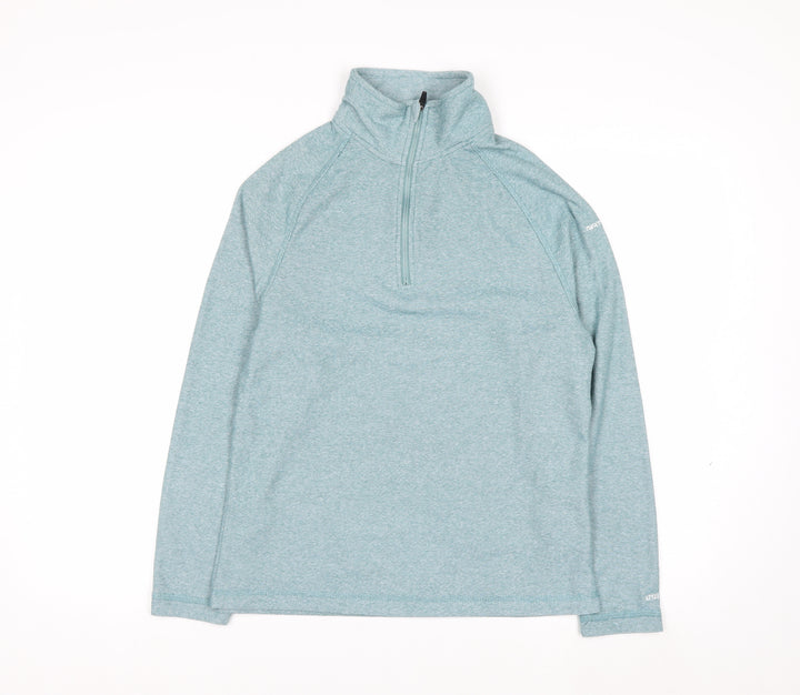 Trespass Women’s Blue 1/2 Zip Pullover Sweatshirt UK 8 XS