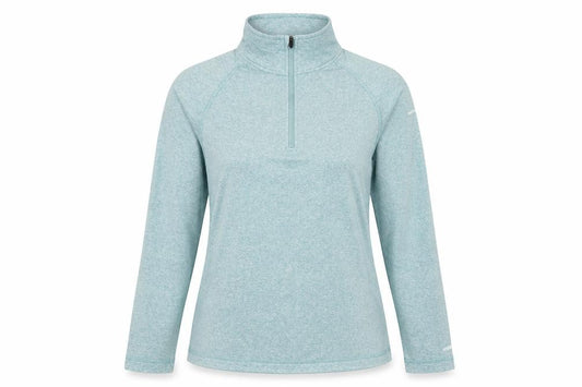 Front view of Trespass Women’s Blue 1/2 Zip Pullover Sweatshirt UK 8 XS