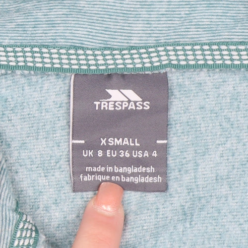 Trespass Women’s Blue 1/2 Zip Pullover Sweatshirt UK 8 XS