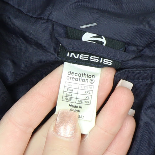 Inesis Men's Blue XL Windbreaker Jacket Lightweight Golf Outerwear