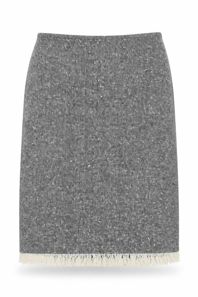 St. Bernard Women’s Grey Tweed Wool Blend Pencil Skirt Size 14