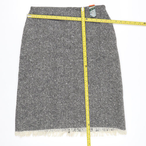 St. Bernard Women’s Grey Tweed Wool Blend Pencil Skirt Size 14