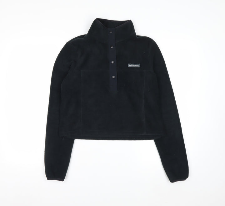Columbia Women XS Black 1/4 Snap Fleece Pullover Sweatshirt