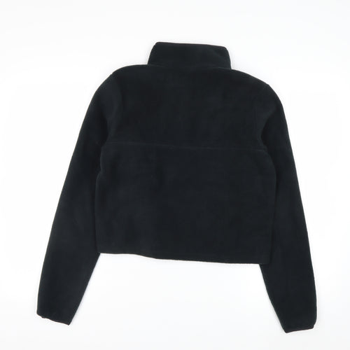 Columbia Women XS Black 1/4 Snap Fleece Pullover Sweatshirt