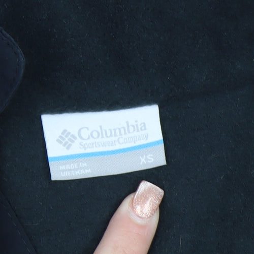 Columbia Women XS Black 1/4 Snap Fleece Pullover Sweatshirt