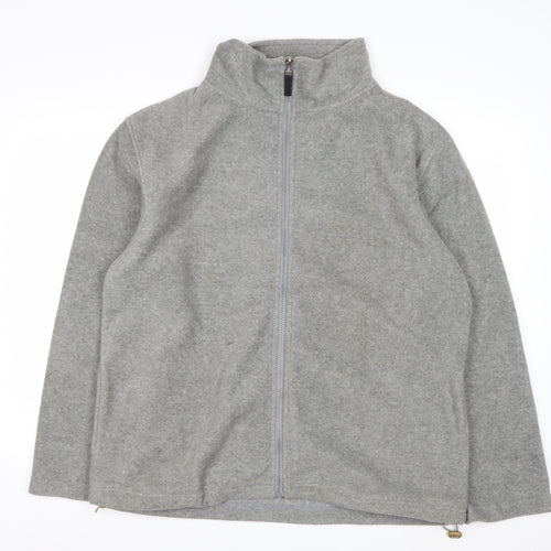 Ice Age Men's Grey Full Zip Fleece Sweatshirt Size L