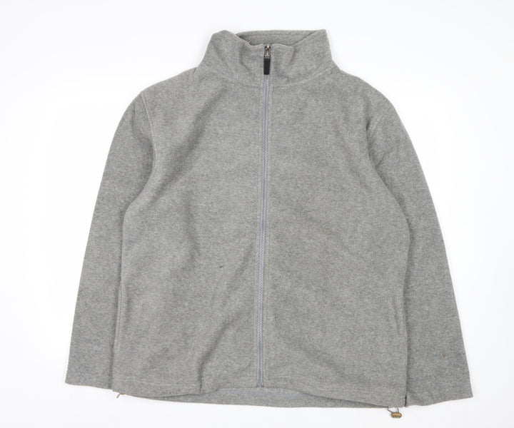 Ice Age Men's Grey Full Zip Fleece Sweatshirt Size L