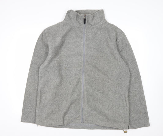 Ice Age Men's Grey Full Zip Fleece Sweatshirt Size L