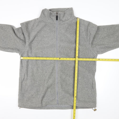 Ice Age Men's Grey Full Zip Fleece Sweatshirt Size L