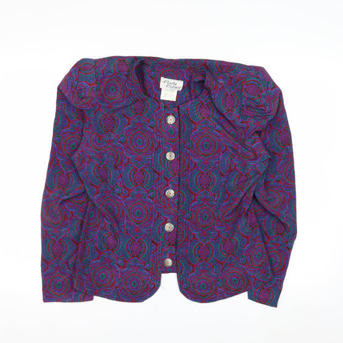 Lady Carol Women's Multicoloured Paisley Long Sleeve Blouse Size 10