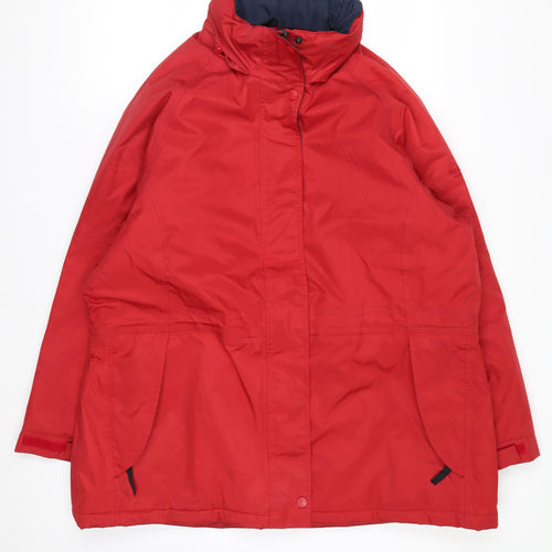 Regatta Women's Red Waterproof Parka Jacket Size 20 Lined Hooded