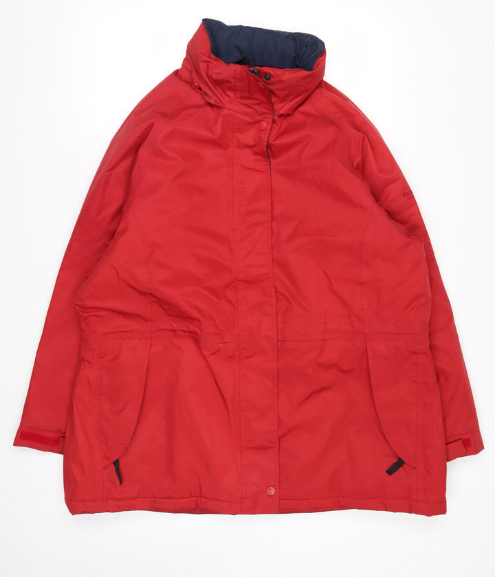 Regatta Women's Red Waterproof Parka Jacket Size 20 Lined Hooded