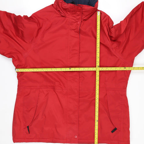 Regatta Women's Red Waterproof Parka Jacket Size 20 Lined Hooded