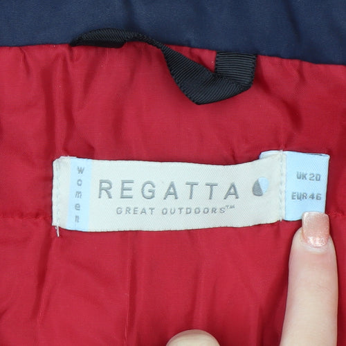 Regatta Women's Red Waterproof Parka Jacket Size 20 Lined Hooded