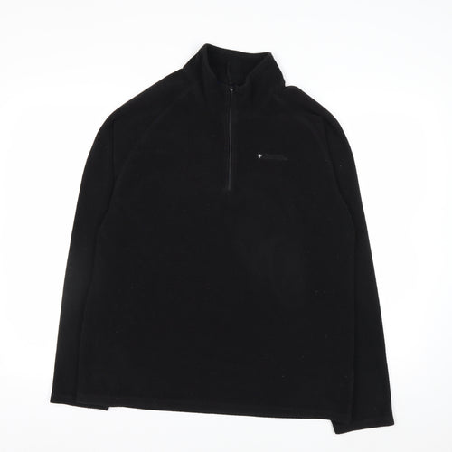 Mountain Warehouse Mens Black Fleece Pullover Sweatshirt L