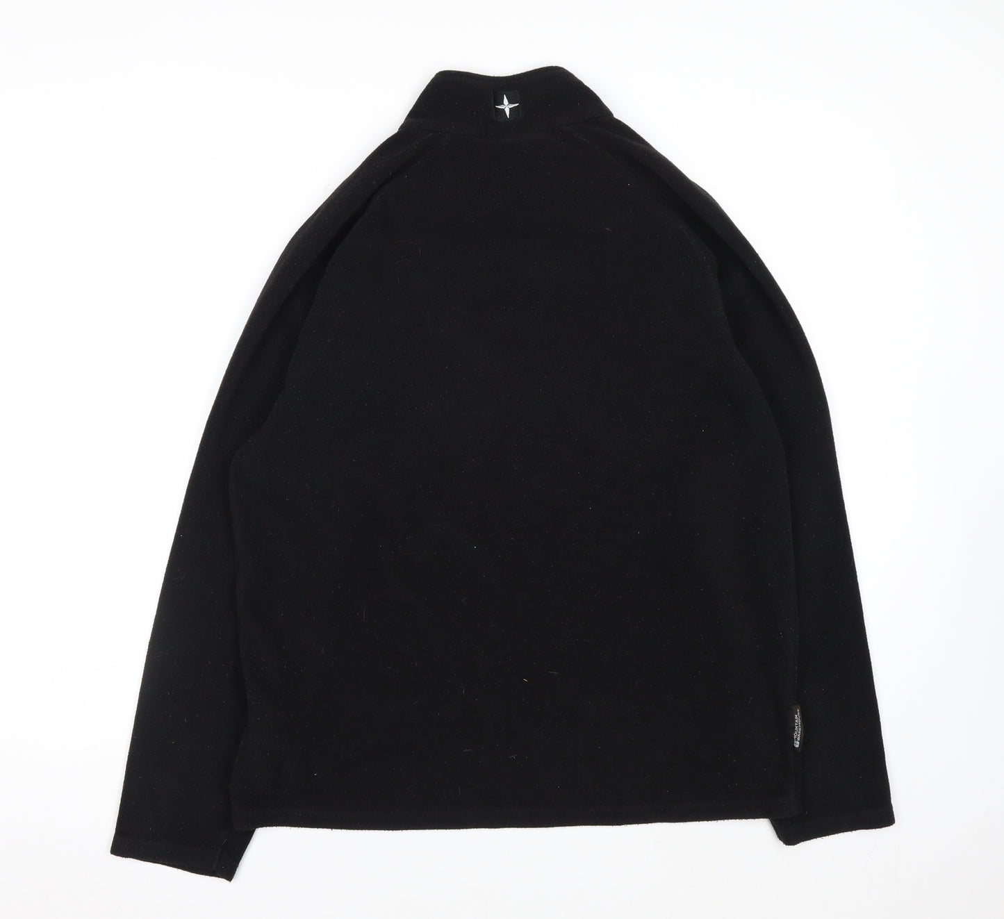 Mountain Warehouse Mens Black Fleece Pullover Sweatshirt L