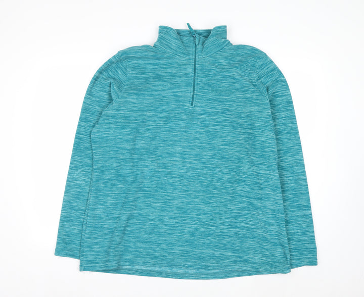Mountain Warehouse Womens Blue 1/2 Zip Pullover Sweatshirt UK 20