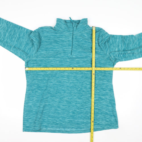 Mountain Warehouse Womens Blue 1/2 Zip Pullover Sweatshirt UK 20