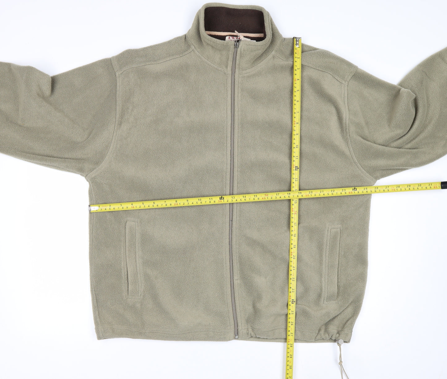 EWM Men’s Green Fleece Full Zip Sweatshirt XL Regular Fit