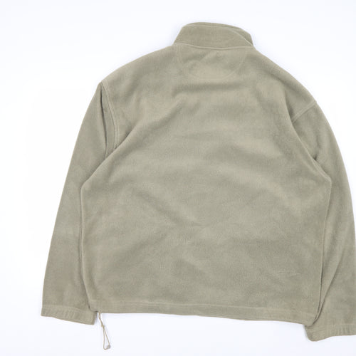 EWM Men’s Green Fleece Full Zip Sweatshirt XL Regular Fit