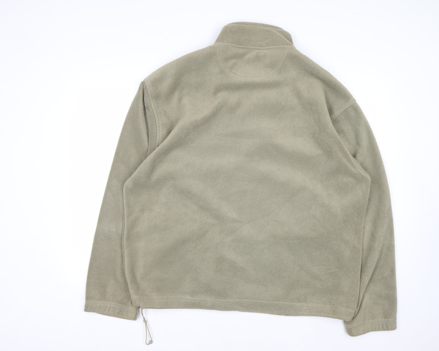 EWM Men’s Green Fleece Full Zip Sweatshirt XL Regular Fit