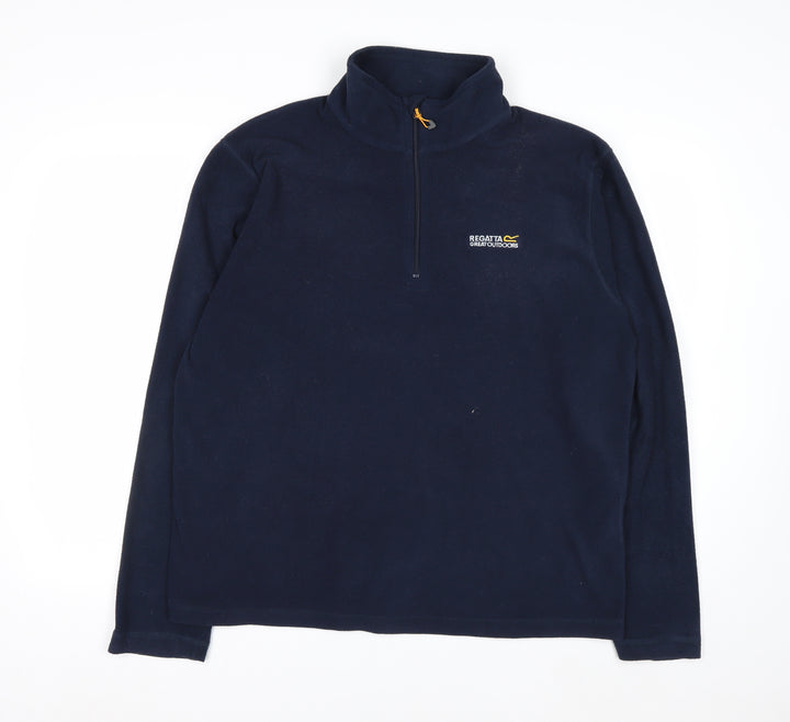 Regatta Men’s Blue Fleece 1/4 Zip Pullover Sweatshirt L