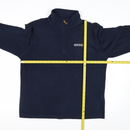 Regatta Men’s Blue Fleece 1/4 Zip Pullover Sweatshirt L