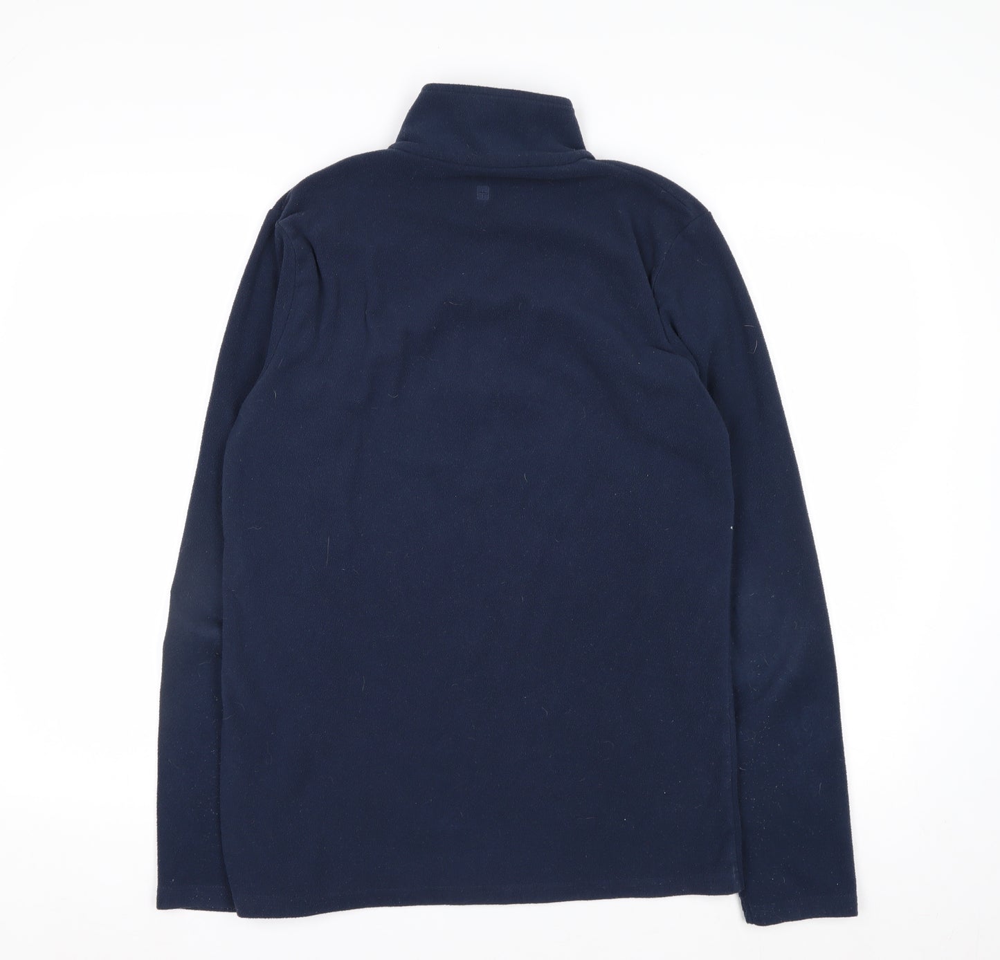 Mountain Warehouse Men’s Blue 1/4 Zip Fleece Pullover Sweatshirt M