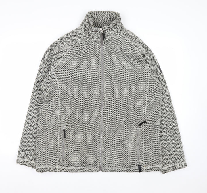 Craghoppers Women’s Grey Full Zip Fleece Sweatshirt UK 16