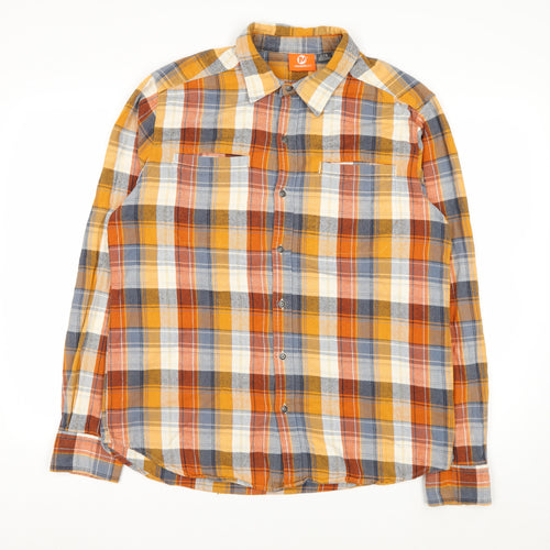 Merrell Men's Multicoloured Cotton Flannel Check Shirt Size L
