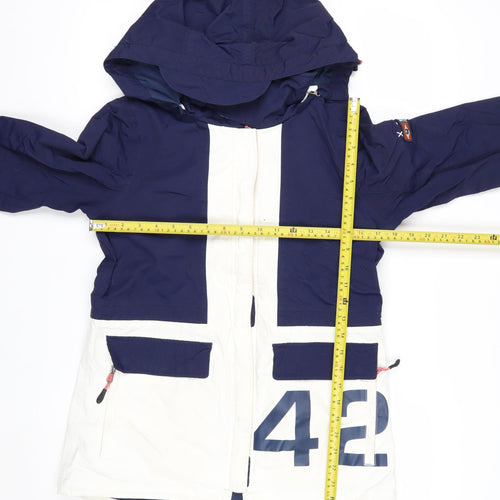 Quba & Co Women's Blue Waterproof Hooded Ski Jacket Size S