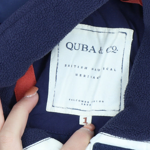 Quba & Co Women's Blue Waterproof Hooded Ski Jacket Size S