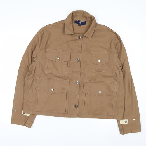 Polo Sport Ralph Lauren Women Brown Cotton Utility Jacket M