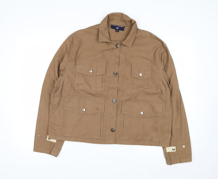 Polo Sport Ralph Lauren Women Brown Cotton Utility Jacket M