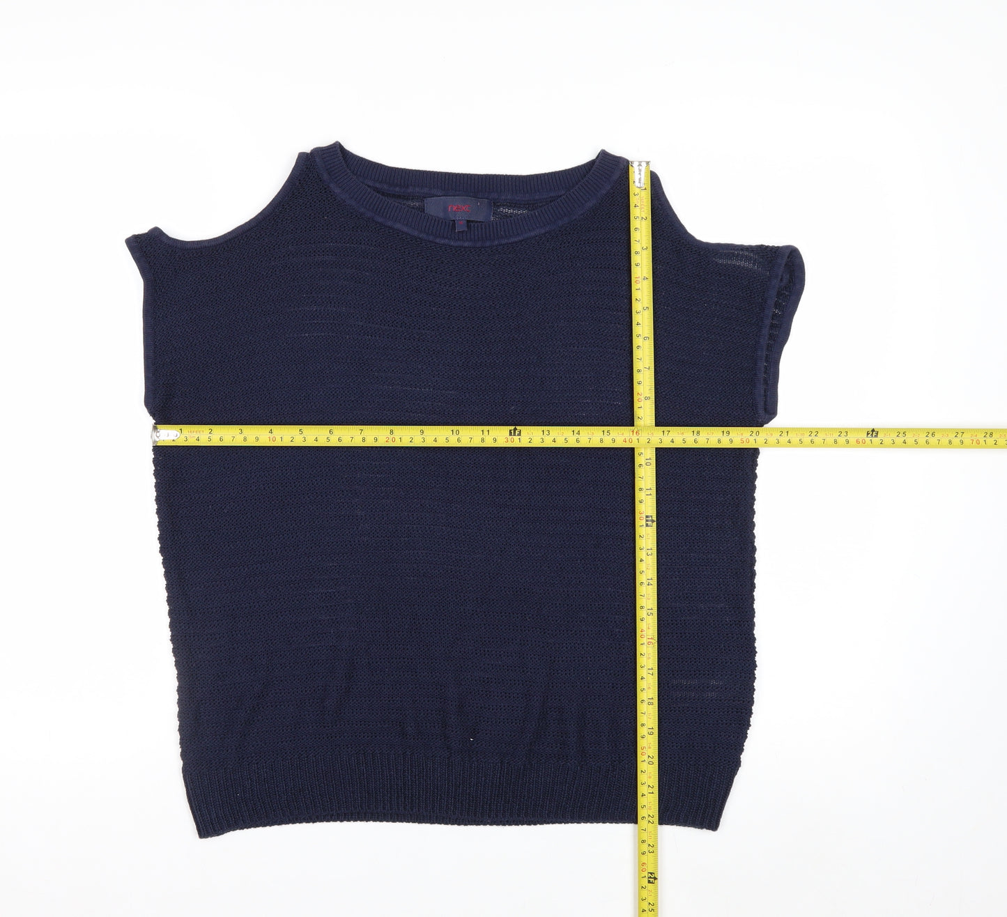 Next Women’s Blue Cold Shoulder Knit Jumper Size 10