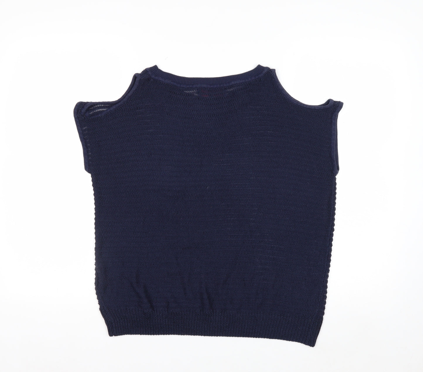 Next Women’s Blue Cold Shoulder Knit Jumper Size 10