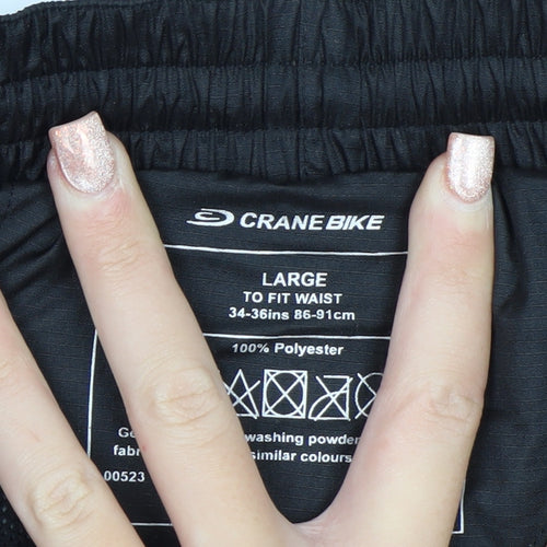 Crane Bike Men's Black Windbreaker Waterproof Trousers Size L