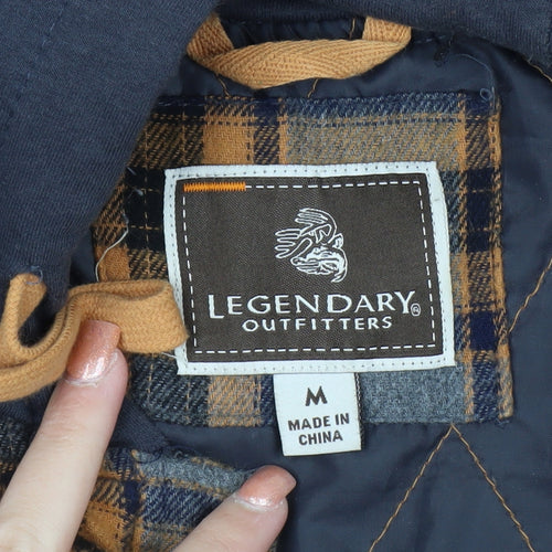 Legendary Outfitters Men's Multicoloured Check Hooded Flannel Jacket M