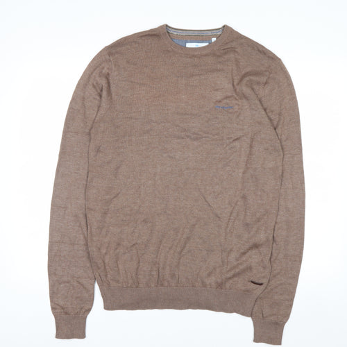 don algodon Men's Brown M Crew Neck Pullover Jumper