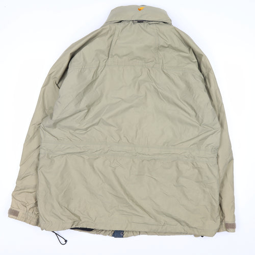 Scanda Men's Beige XL Hooded Parka Jacket Waterproof Windproof Outdoor