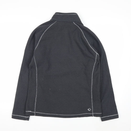 Regatta Great Outdoors Women's Black Fleece 1/2 Zip Pullover UK 10