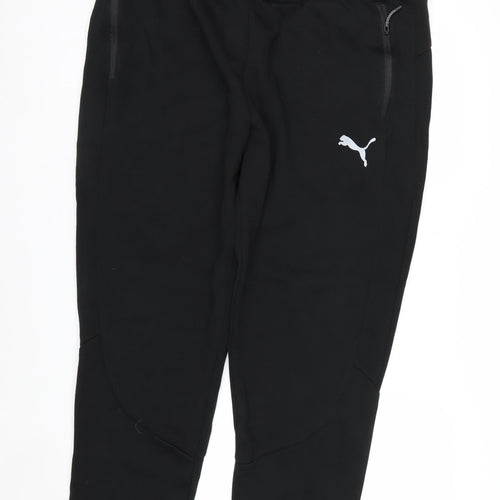 Puma Men's Black 2XL Jogger Trousers with Logo Detail