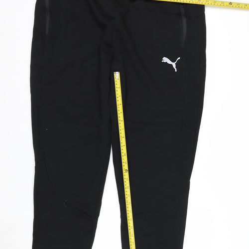 Puma Men's Black 2XL Jogger Trousers with Logo Detail