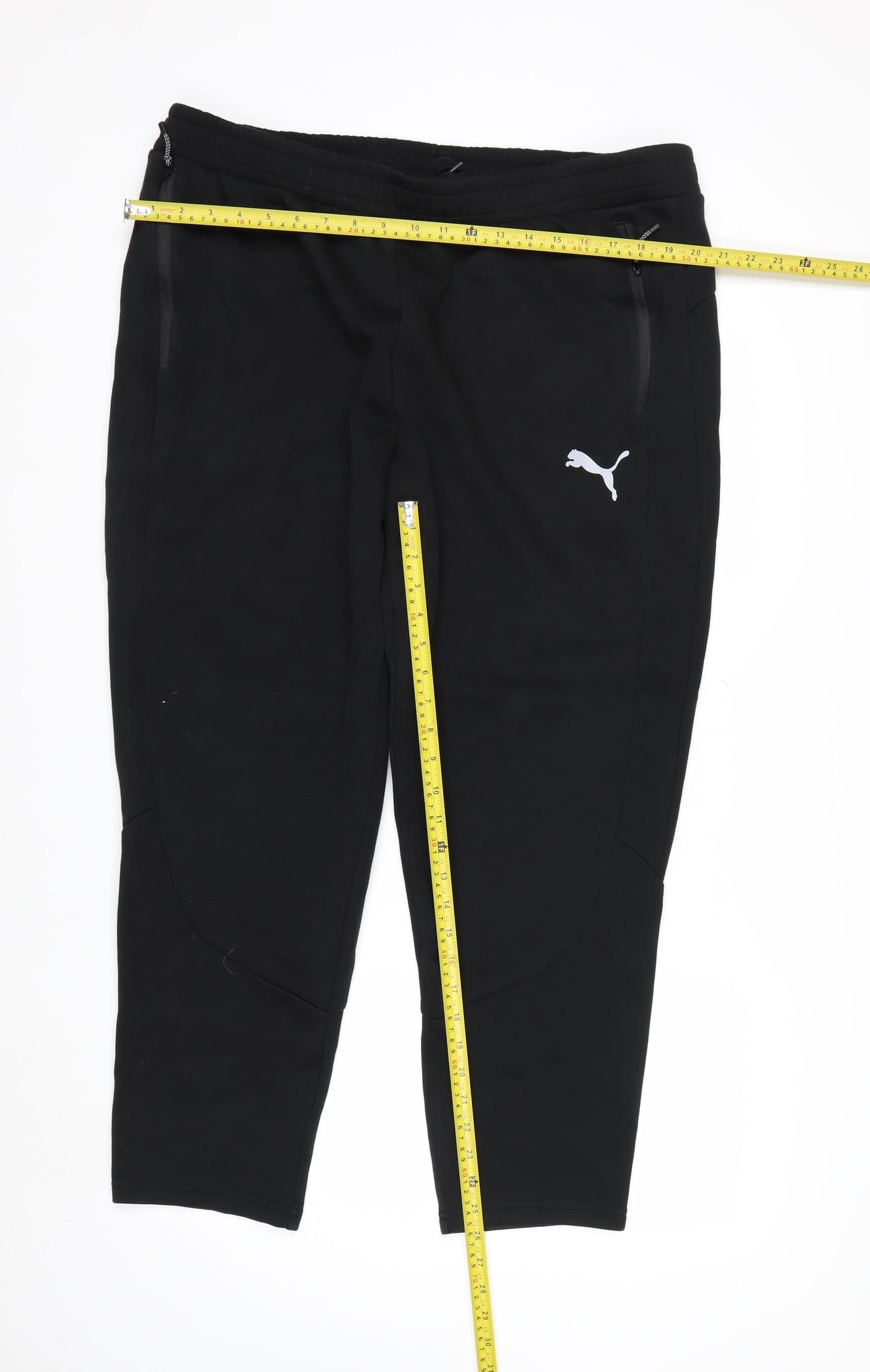 Puma Men's Black 2XL Jogger Trousers with Logo Detail